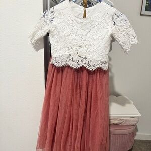 Girls size 8/10 skirt & top